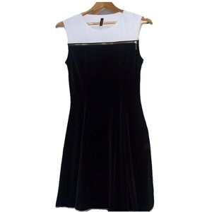 Lori M Collection Elegant Black and White Dress